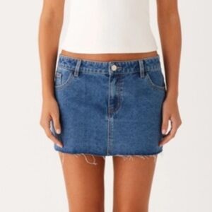 Joe’s Jeans Micro Mini Skirt with Raw Edge Hem
